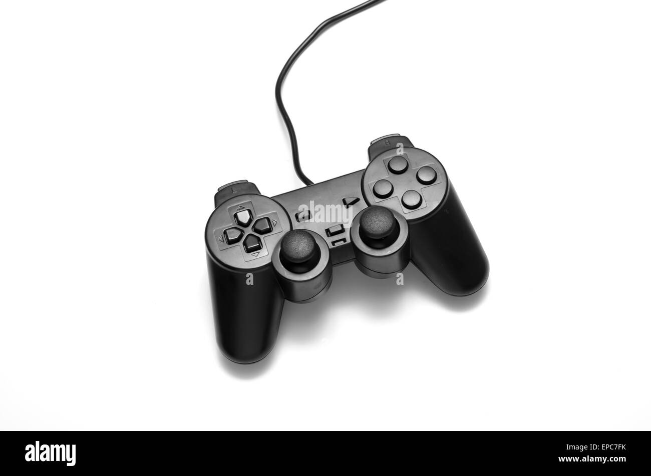 video game controller on a white background Stock Photo