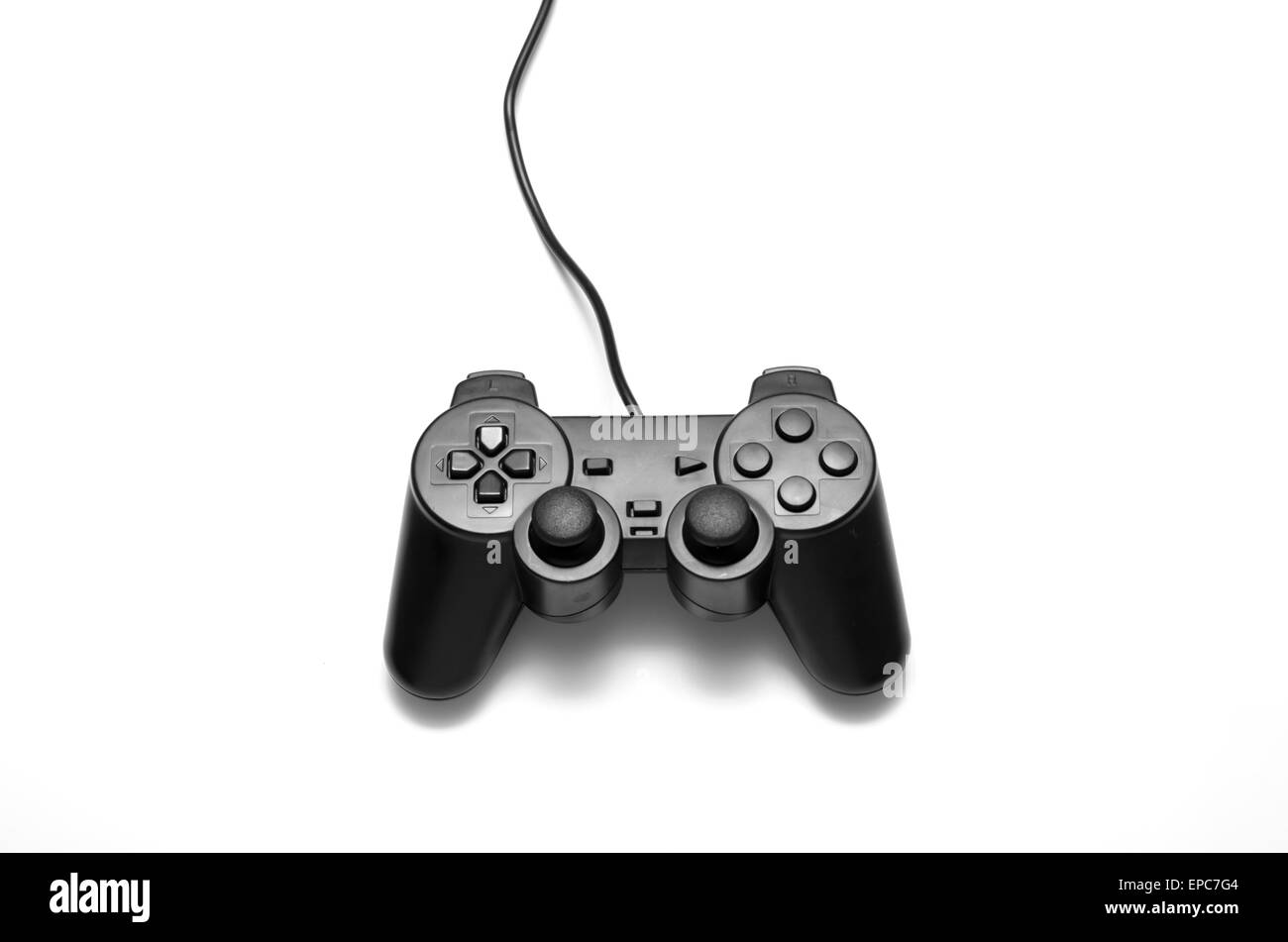 video game controller on a white background Stock Photo