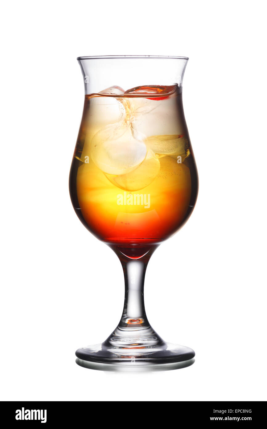 Set Of Isolated Cocktails Or Mocktails With Fruits. Served In Hurricane  Glasses, Garnished, Decorated, Colorful, Clean,vivid Colors Stock Photo,  Picture and Royalty Free Image. Image 46287970.