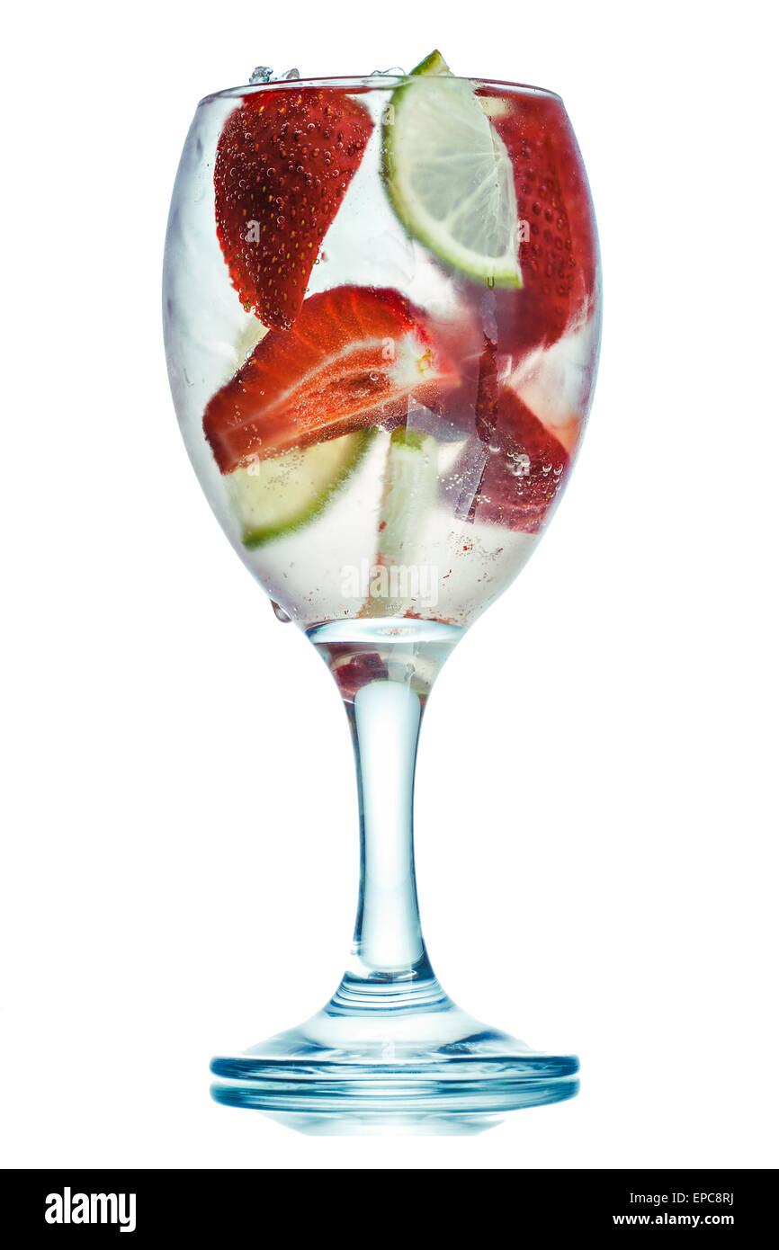 Strawberry daiquiri alcoholic cocktail Stock Photo Alamy