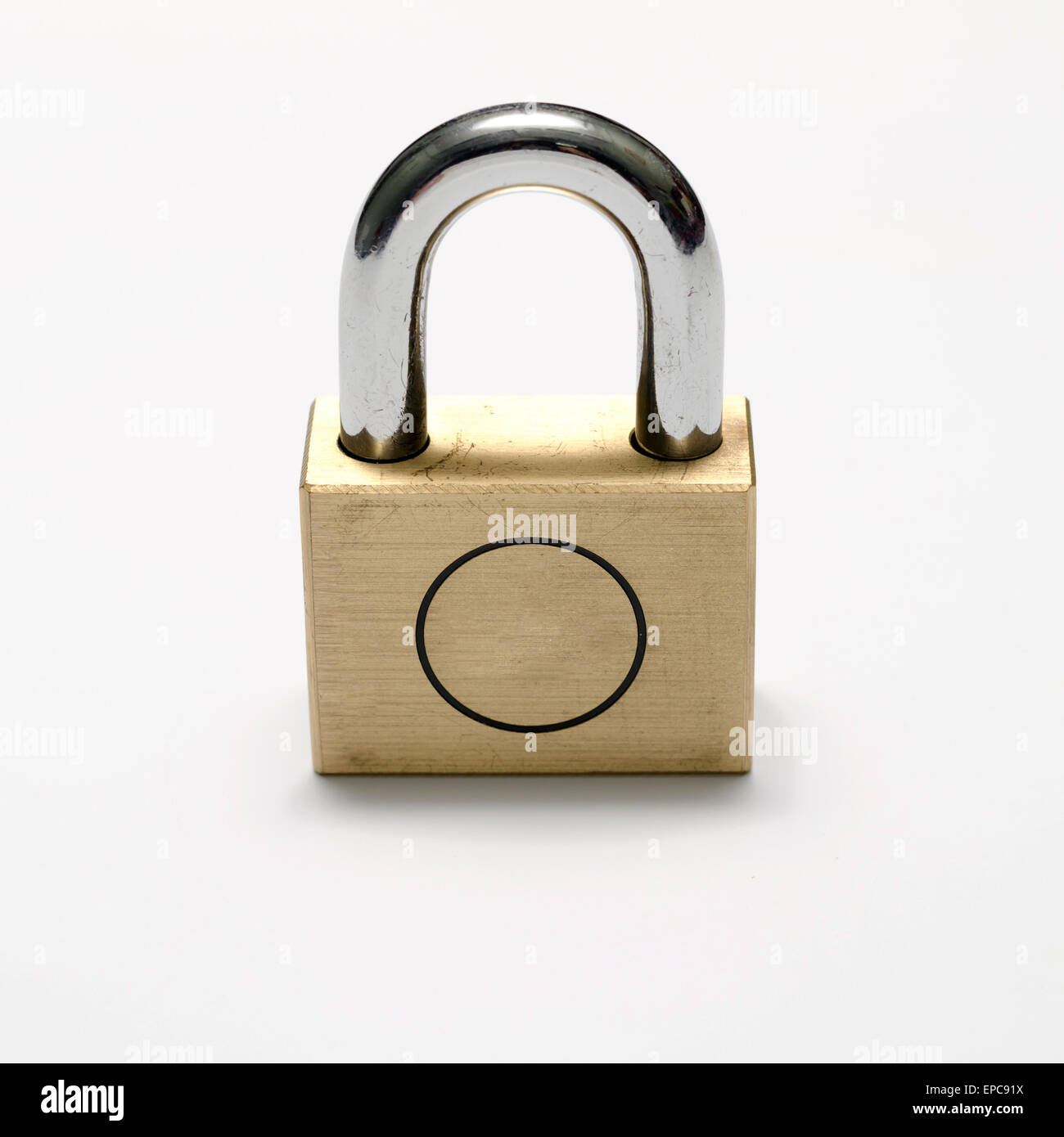 padlock on a white background Stock Photo - Alamy