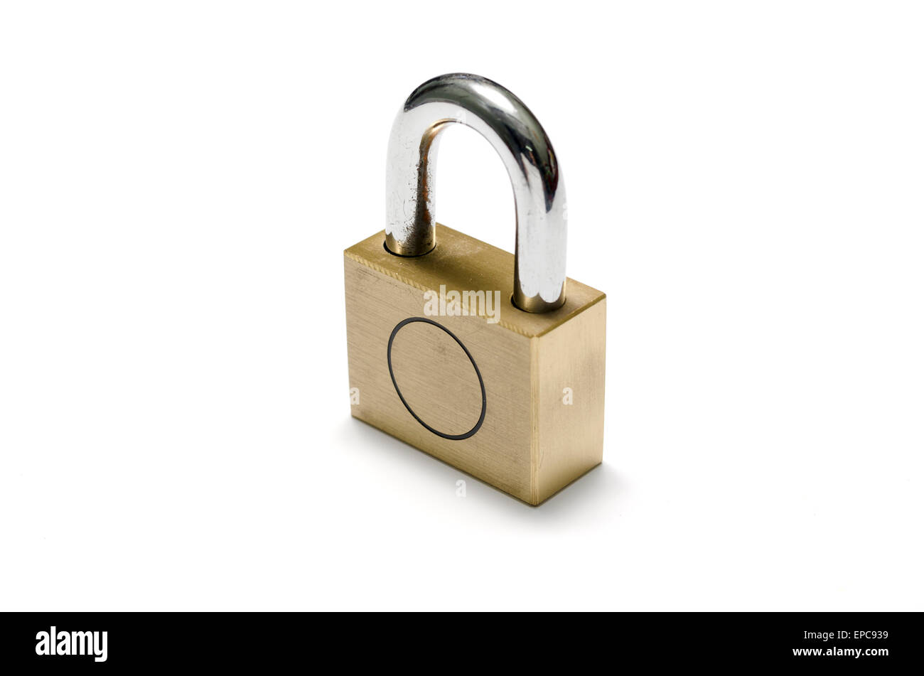 padlock on a white background Stock Photo - Alamy