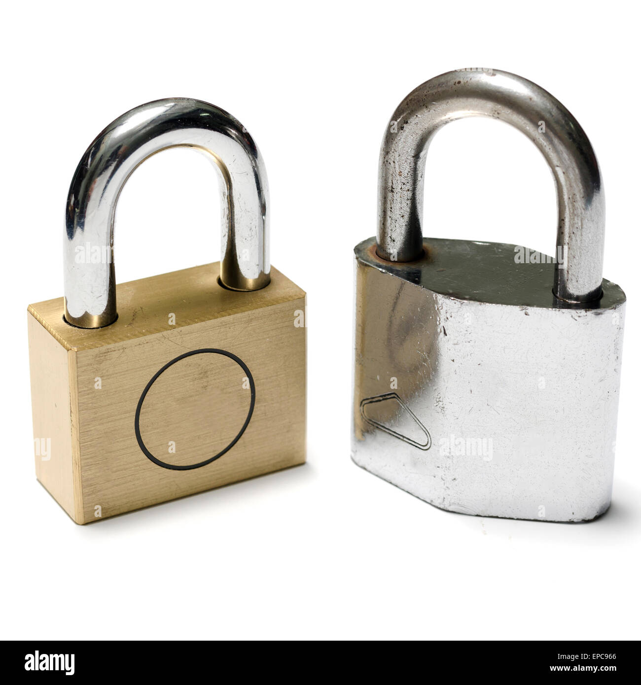padlock on a white background Stock Photo - Alamy