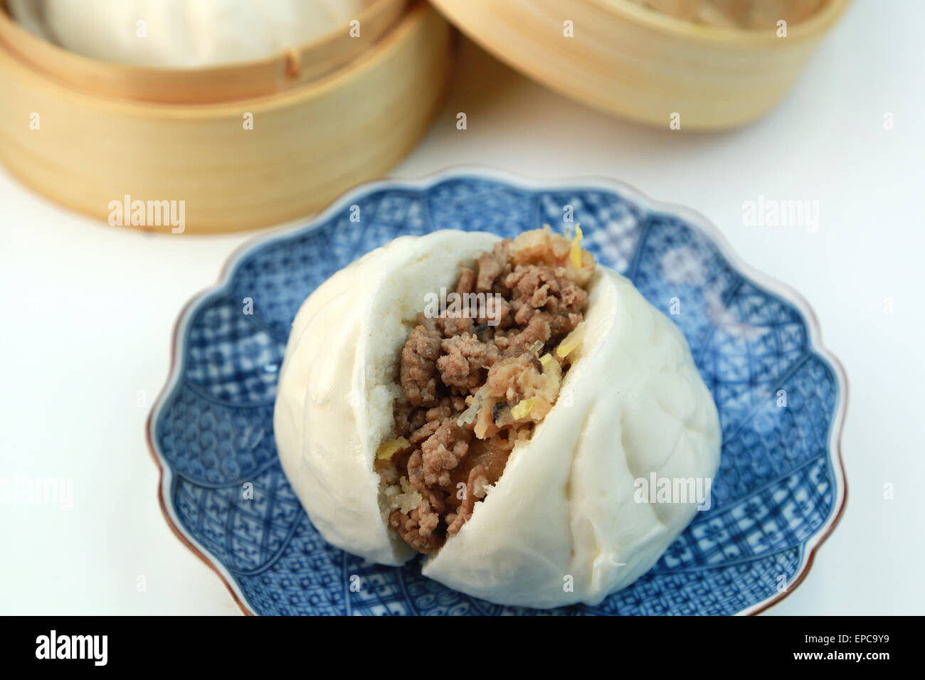 Steamed Meat Bun Stock Photo Alamy