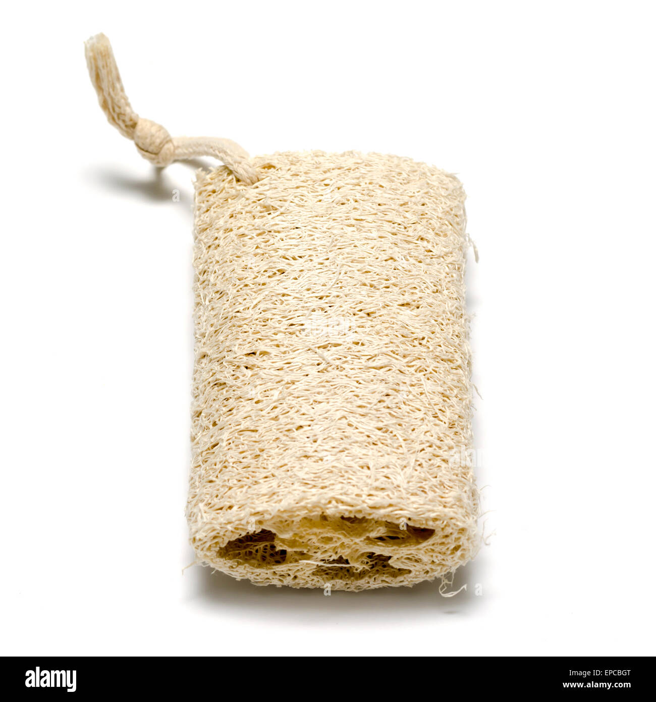 skin Loofah isolated on a white Stock Photo