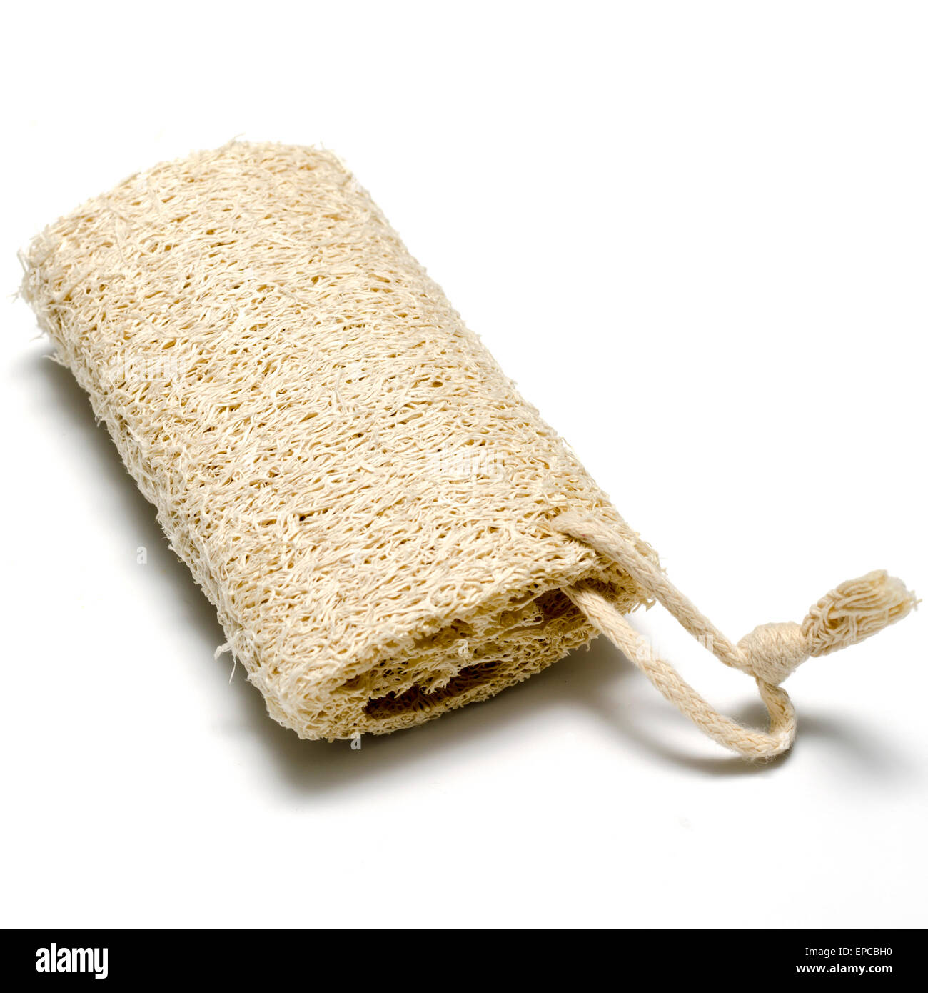 skin Loofah isolated on a white Stock Photo