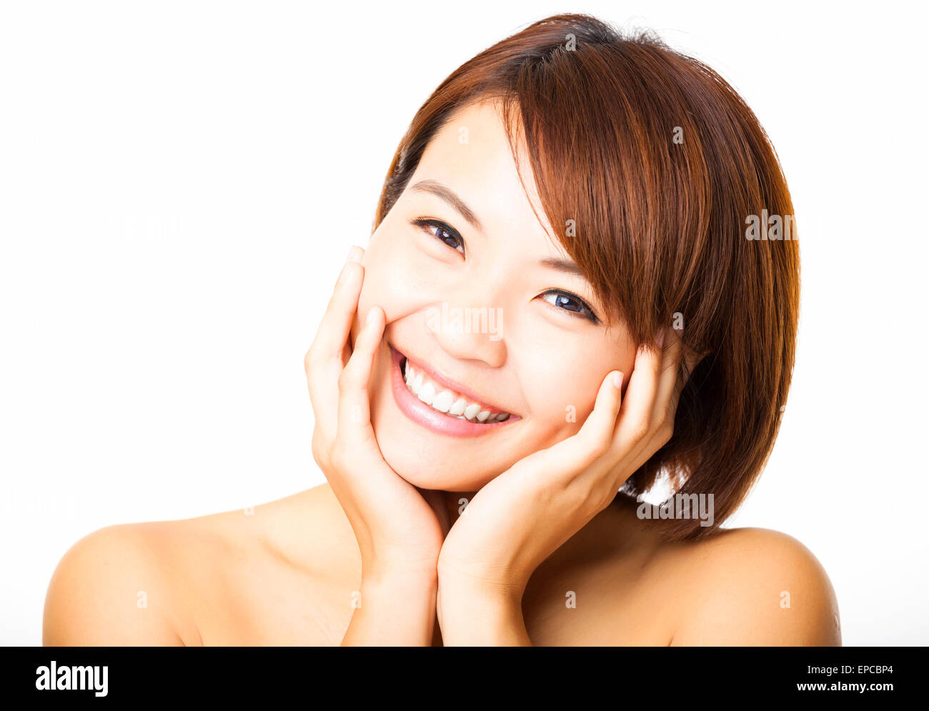 Happy face women hi-res stock photography and images - Alamy