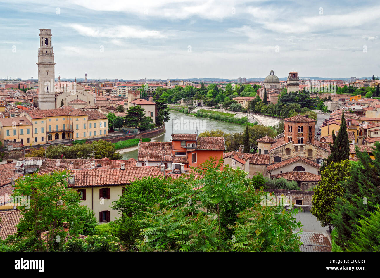 Panorama verona adige river hi-res stock photography and images - Alamy