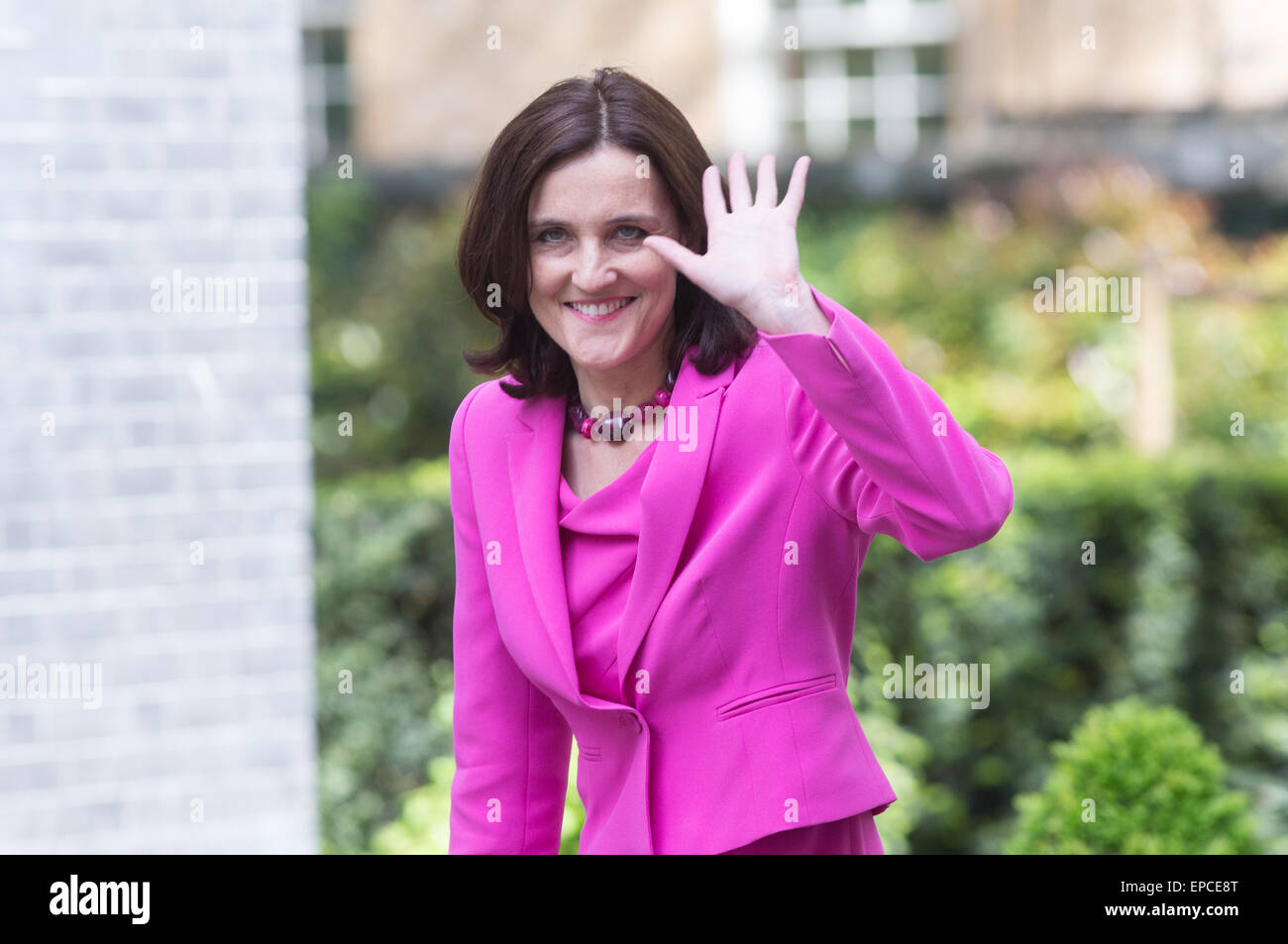 Northern Ireland secretary,Theresa Villiers,arrives for the first