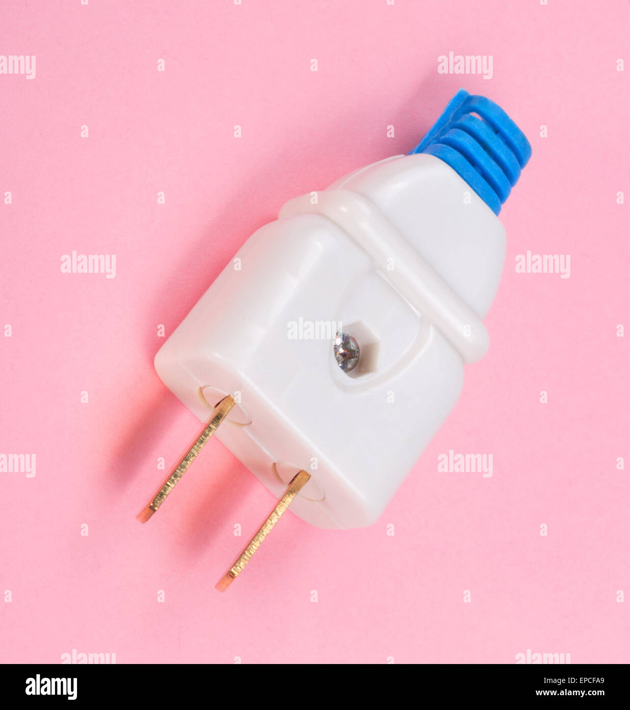 American Outlet Plug on pink background Stock Photo - Alamy