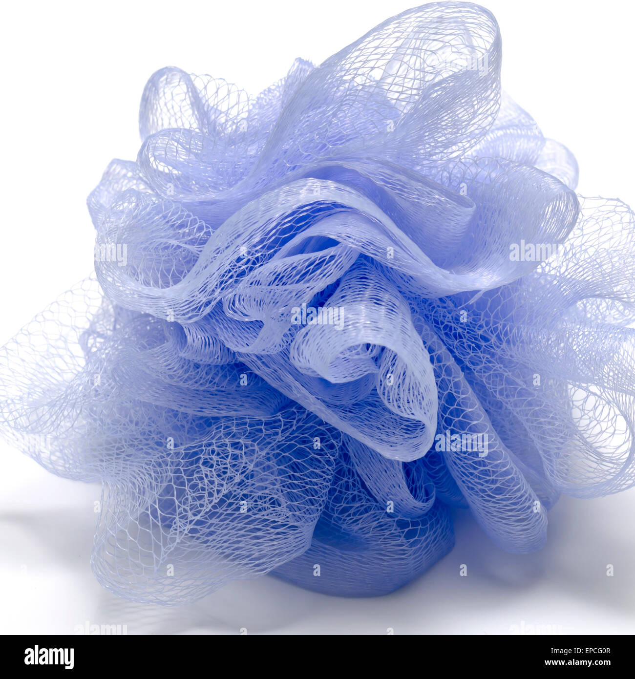 purple bath puff isolated on a white background Stock Photo Alamy