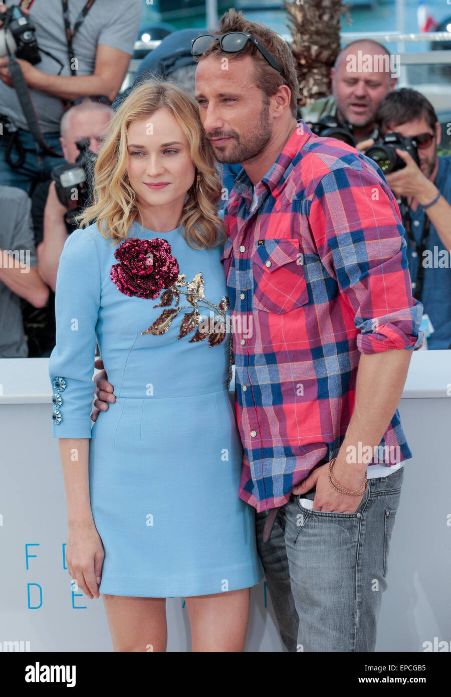 Cannes, France. 16th May, 2015. Diane Kruger, Matthias Schoenaerts
