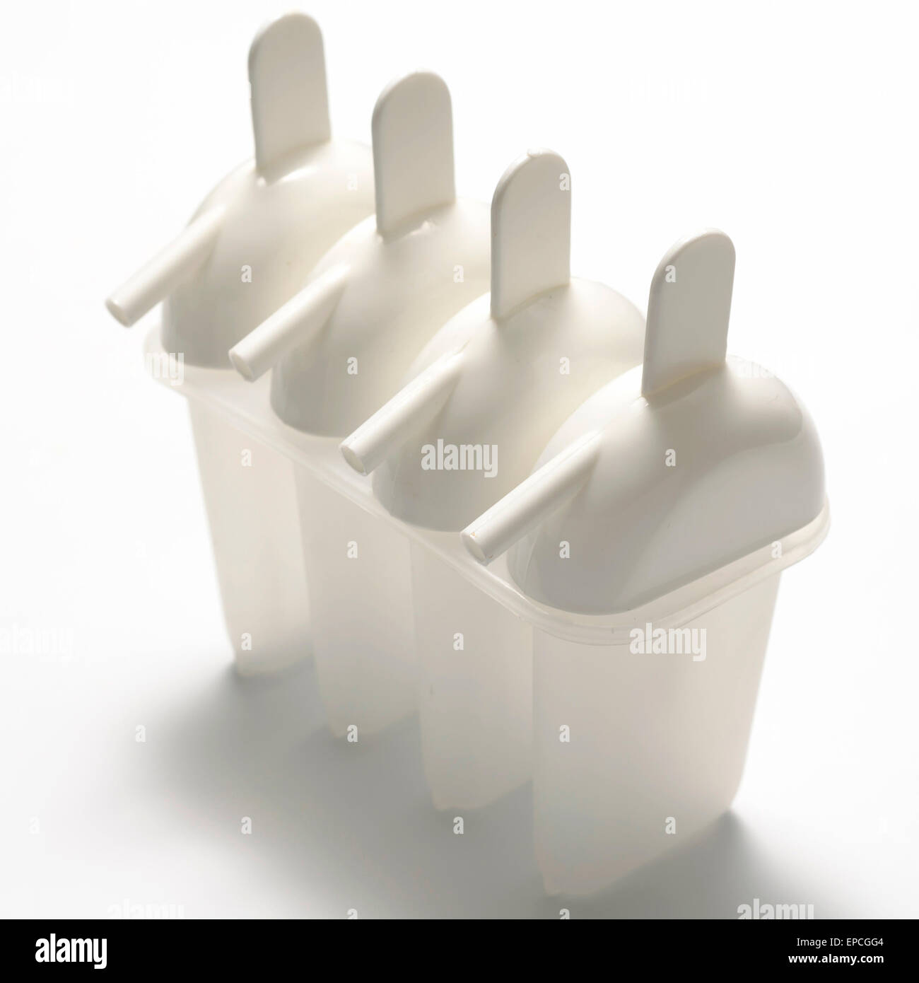 plastic ice cream making on a white background Stock Photo Alamy