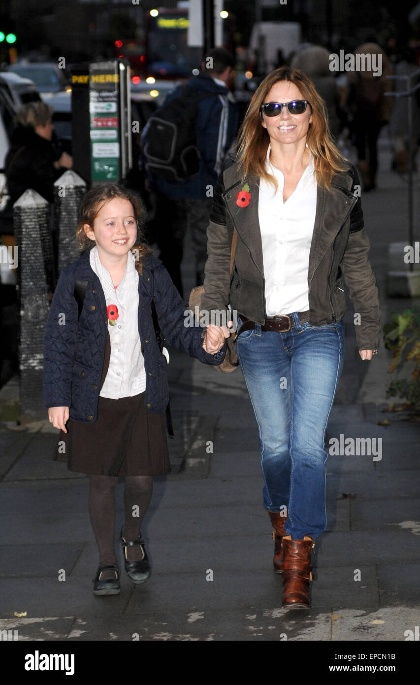 Geri Halliwell and daughter Bluebell out and about in London Featuring ...