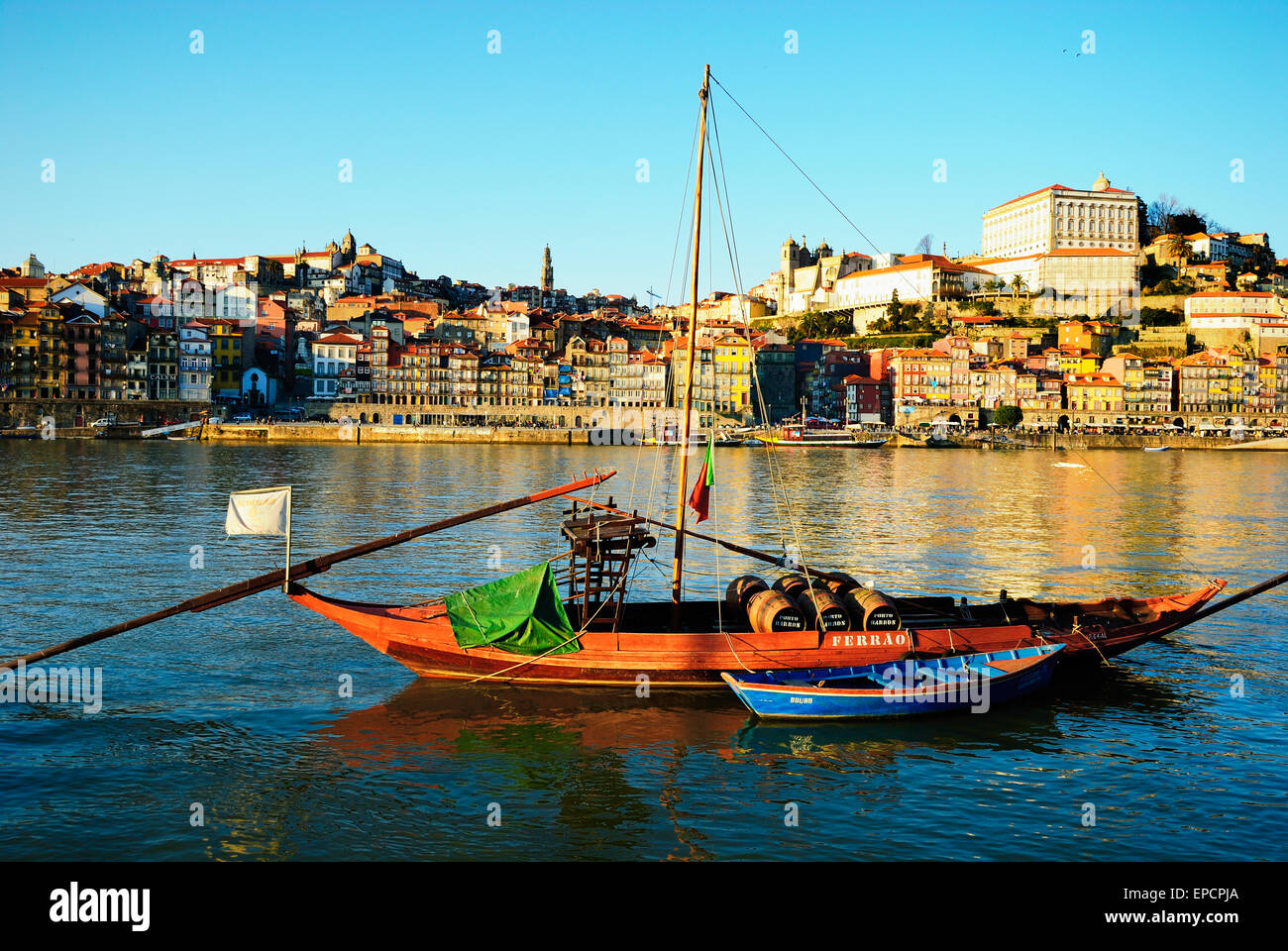 Porto seen from Vila Nova of Gaia Stock Photo