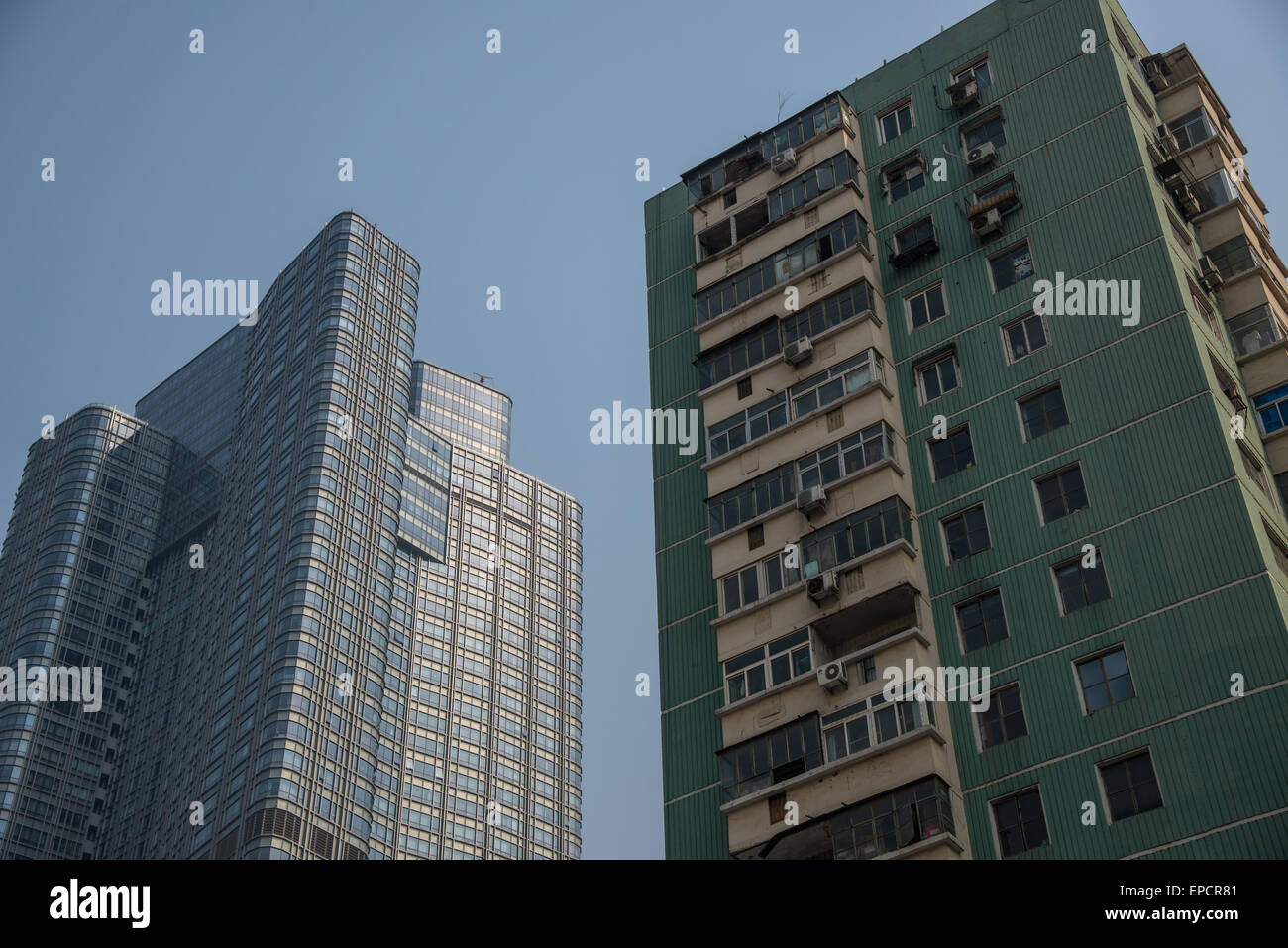 central business district of beijing china Stock Photo