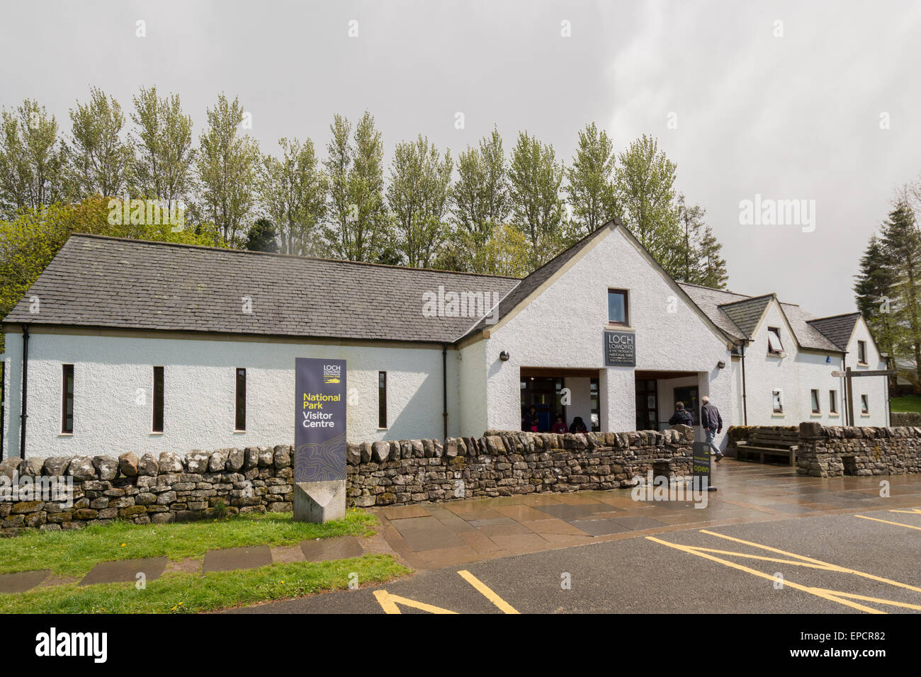Loch Lomond and the Trossachs National Park Visitor Centre, Balmaha, Scotland, UK Stock Photo