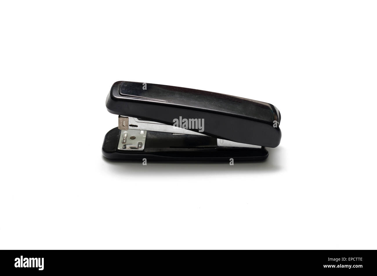 black stapler on a white background Stock Photo - Alamy