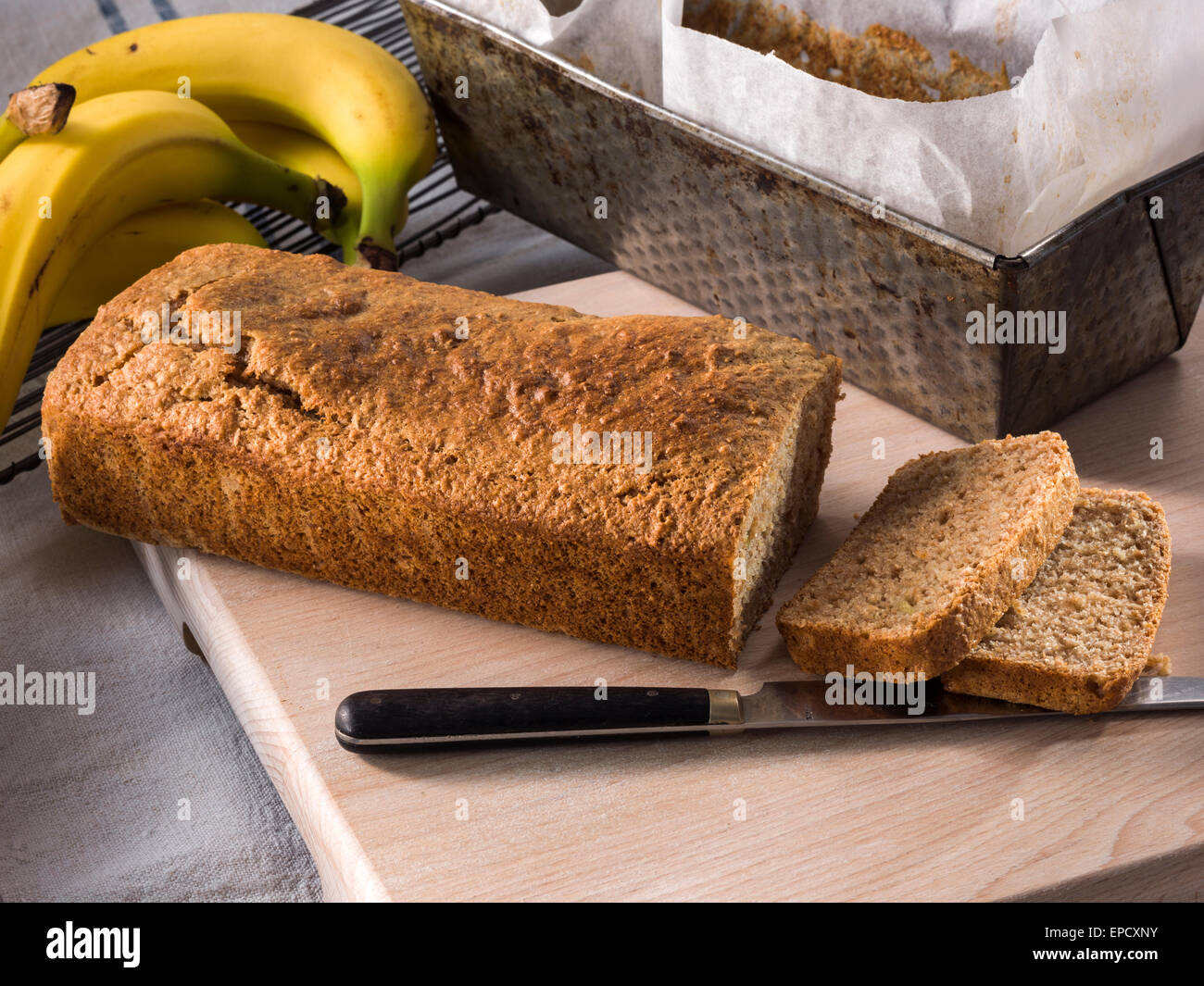 Banana bread Stock Photo