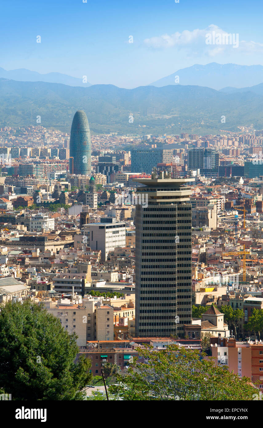 Aerial view of Barcelona Stock Photo - Alamy
