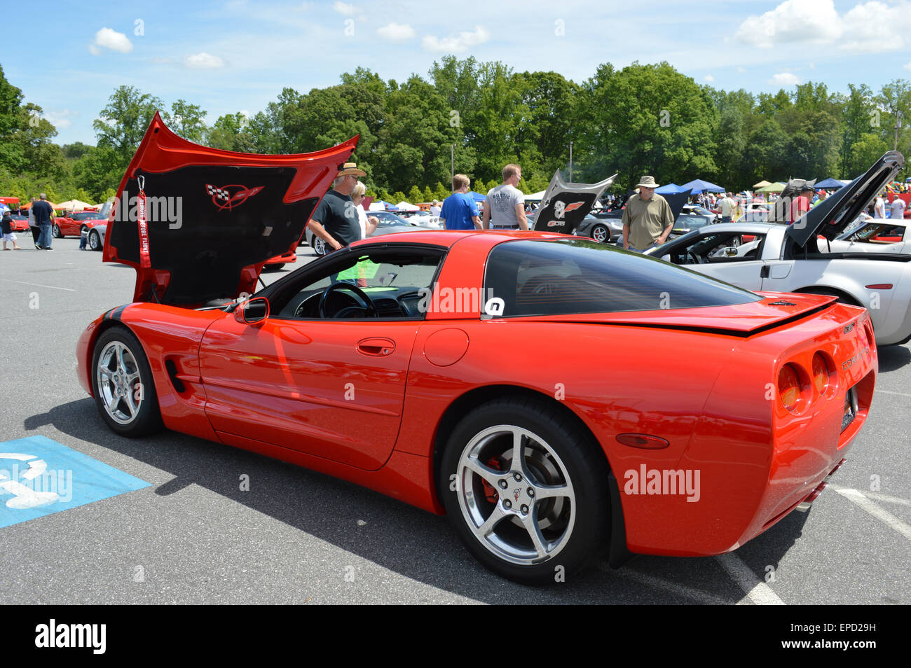 A C5 Corvette at a local car show. Stock Photo