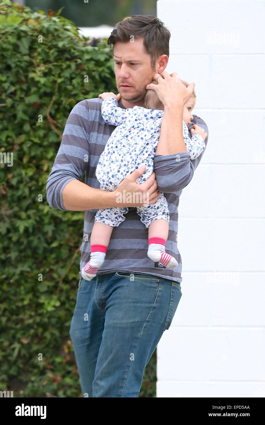 Emily Blunt seen leaving Striiike in Beverly Hills, one of the employees takes her daughter Hazel Krasinski to Emily's car before she leaves the salon.  Featuring: Hazel Krasinski Where: Los Angeles, California, United States When: 11 Nov 2014 Credit: Michael Wright/WENN.com Stock Photo
