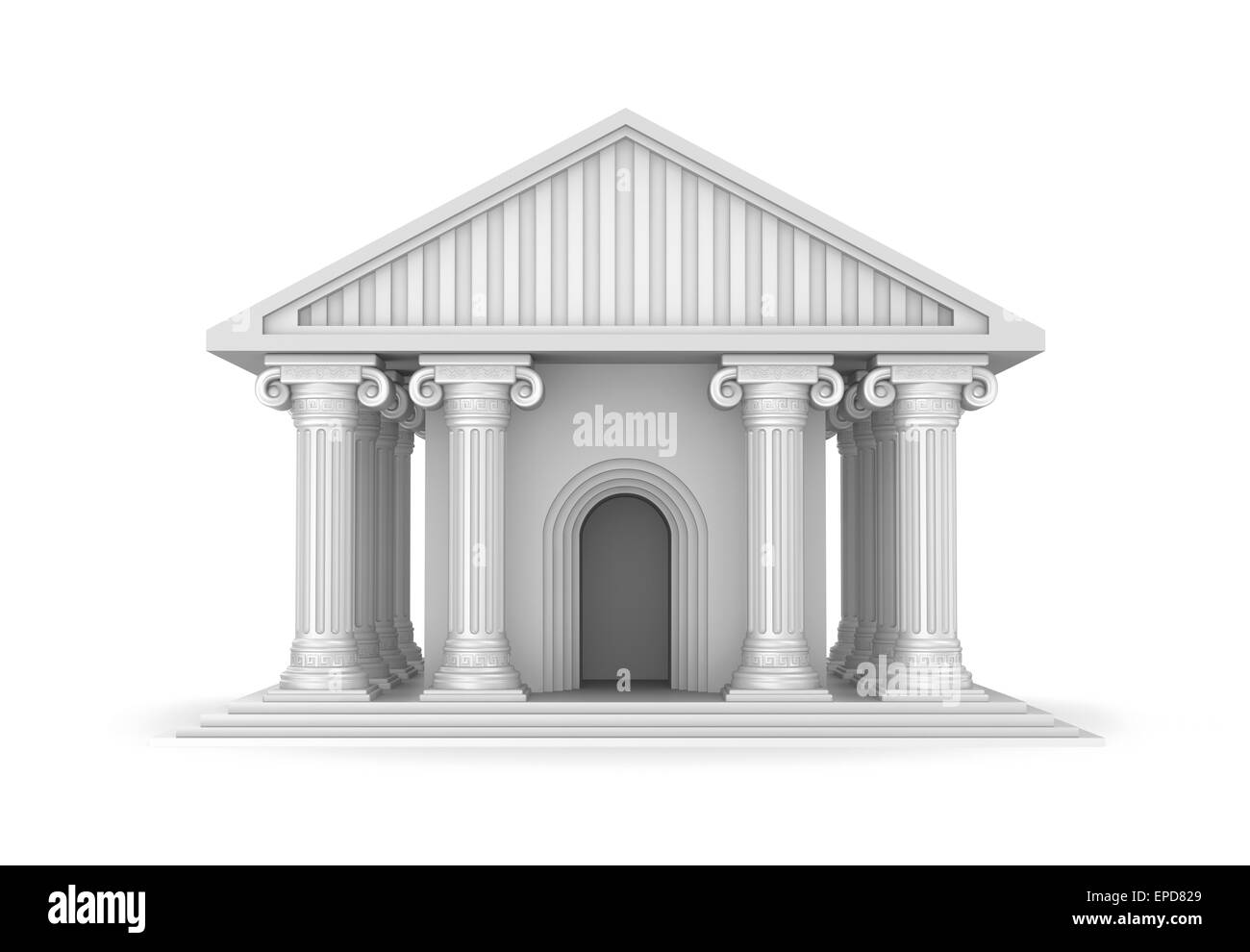 Classic antique greek temple Stock Photo