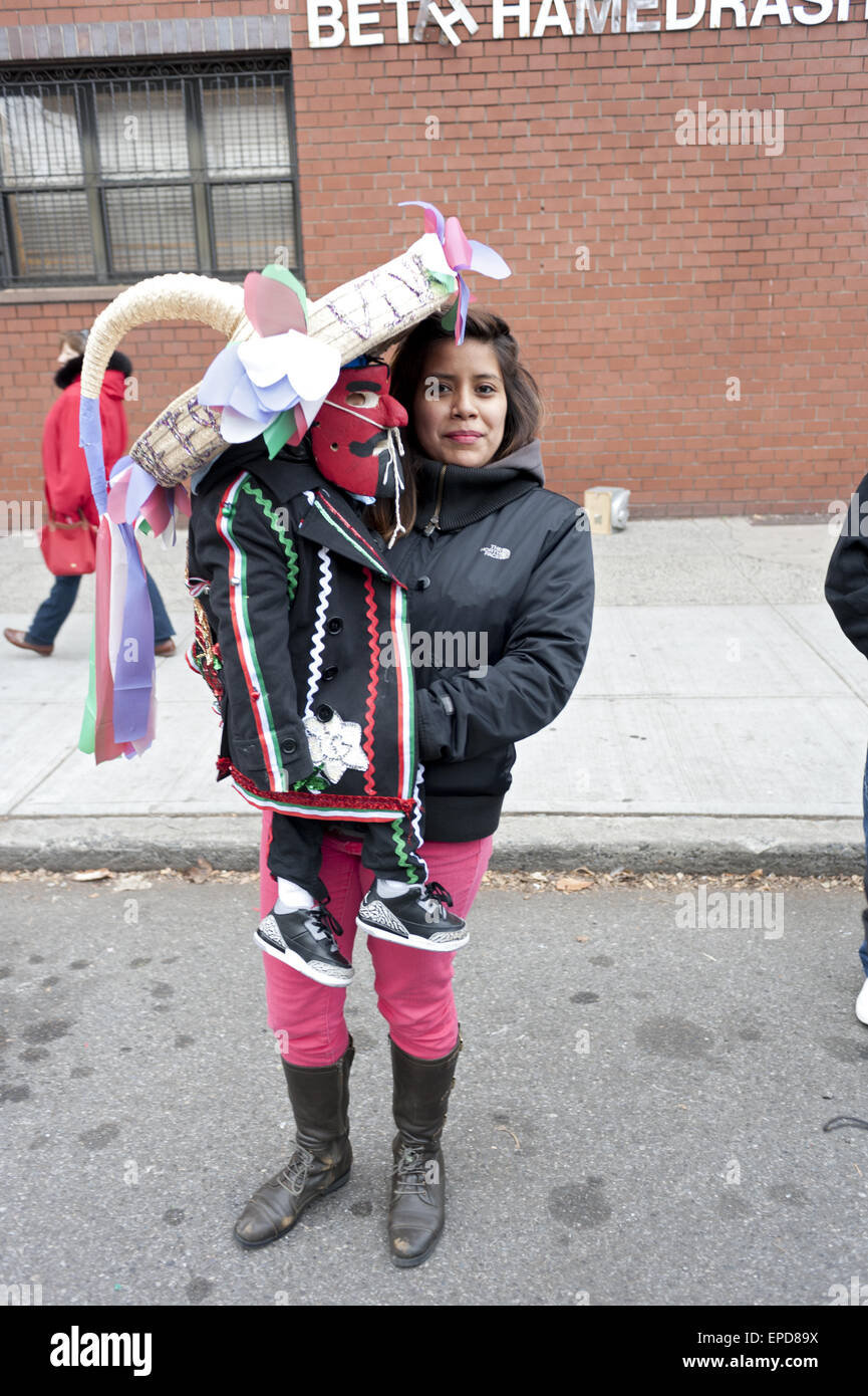 Festival of the Virgin of Guadalupe in Borough Park, Brooklyn, NY, 2012. Stock Photo