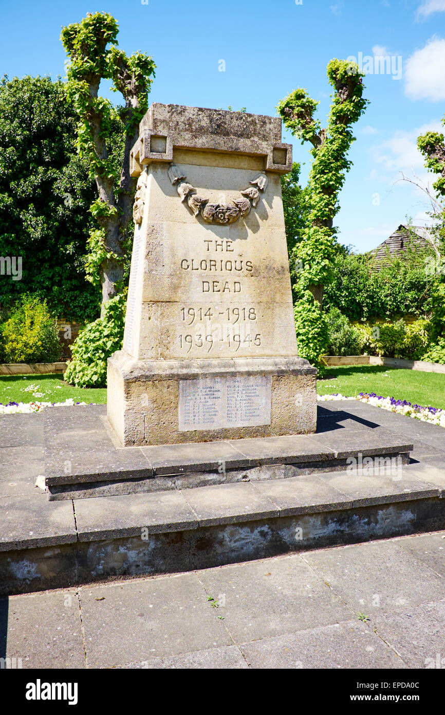 War Memorial St Neots Cambridgeshire UK Stock Photo