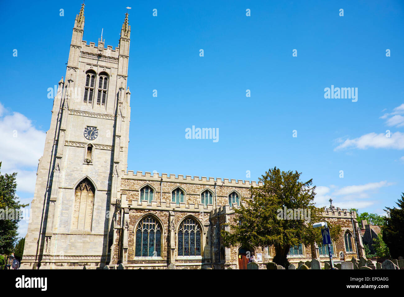 Parish Church Of St Mary The Virgin St Neots Cambridgeshire UK Stock Photo