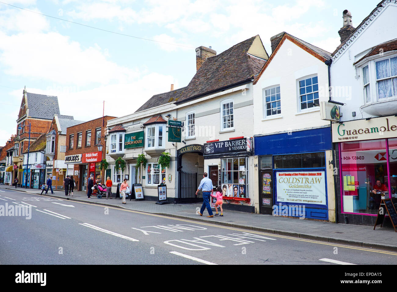 High Street St Neots Cambridgeshire UK Stock Photo