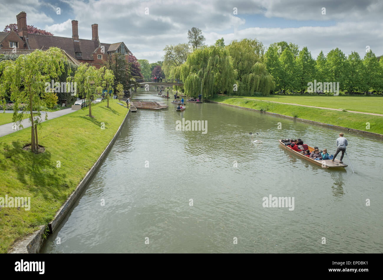 River Cam, Cambridge, England. Stock Photo