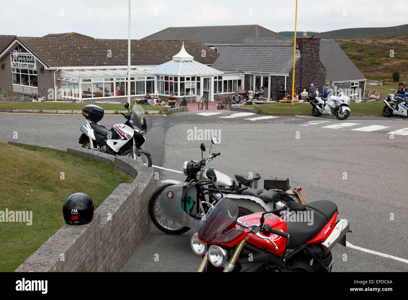The Ponderosa café at the summit of the Horseshoe Pass near Llangollen