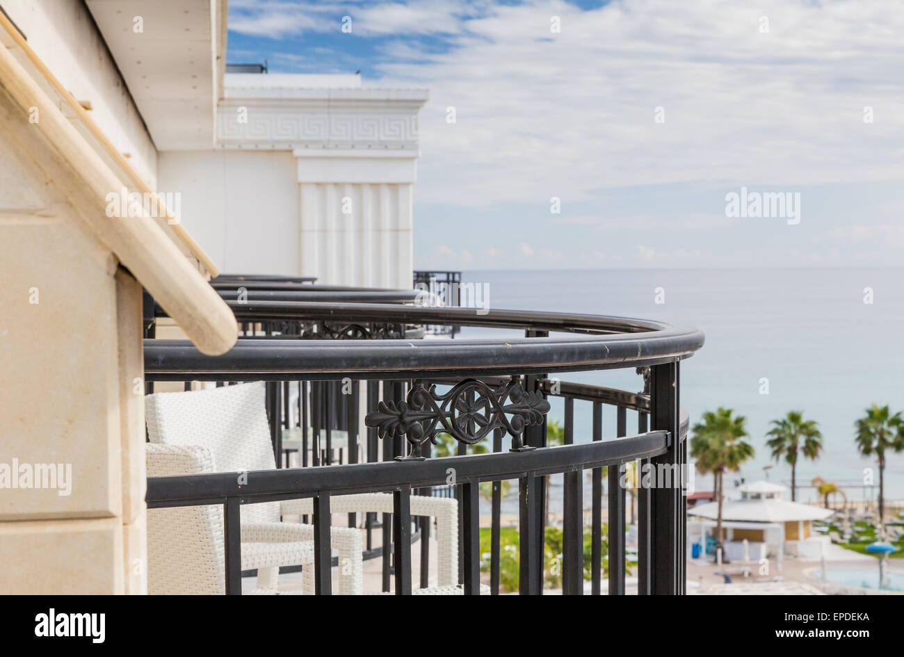 Balcony of the Hotel Stock Photo - Alamy