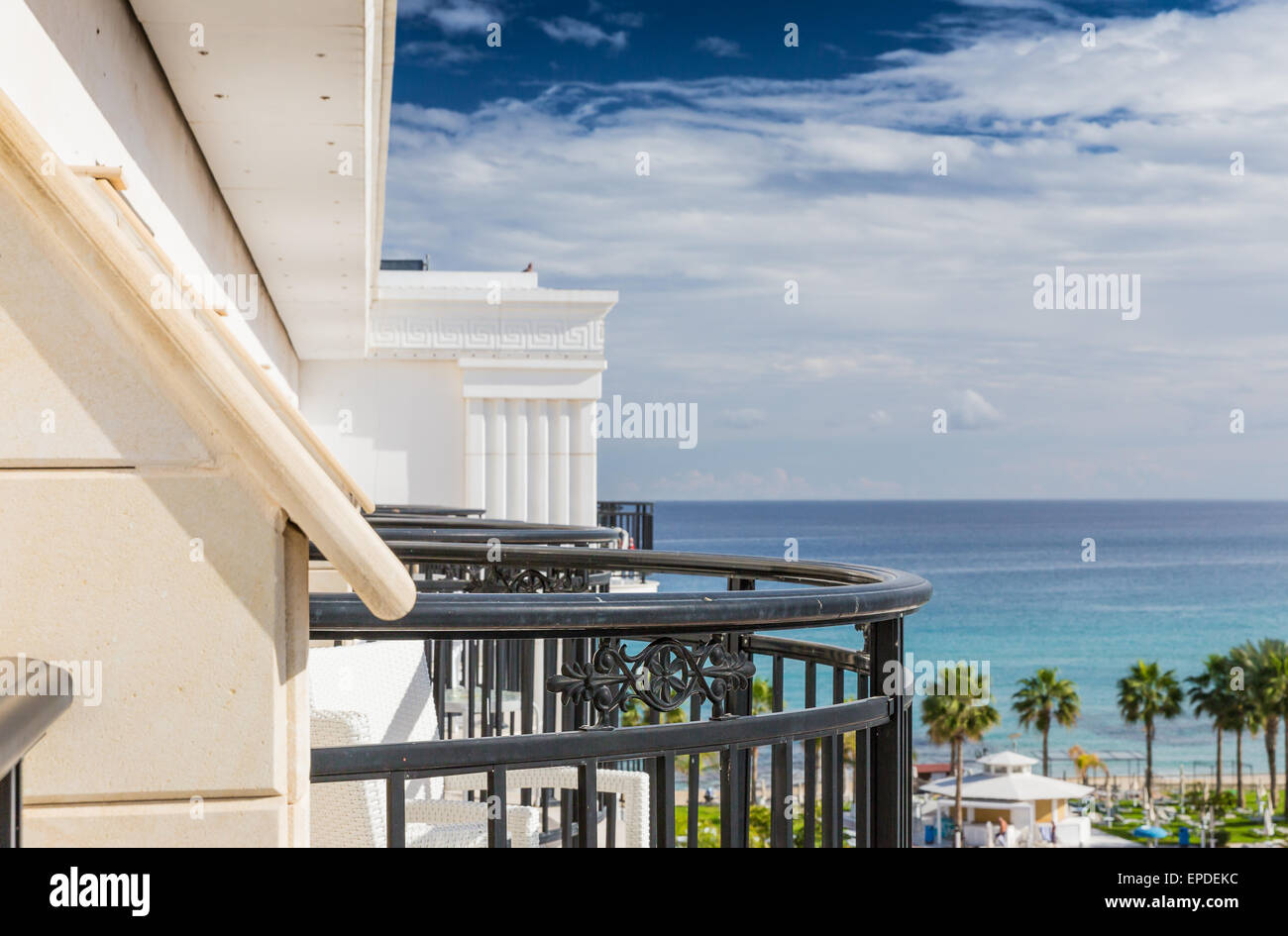 Balcony of the Hotel Stock Photo - Alamy