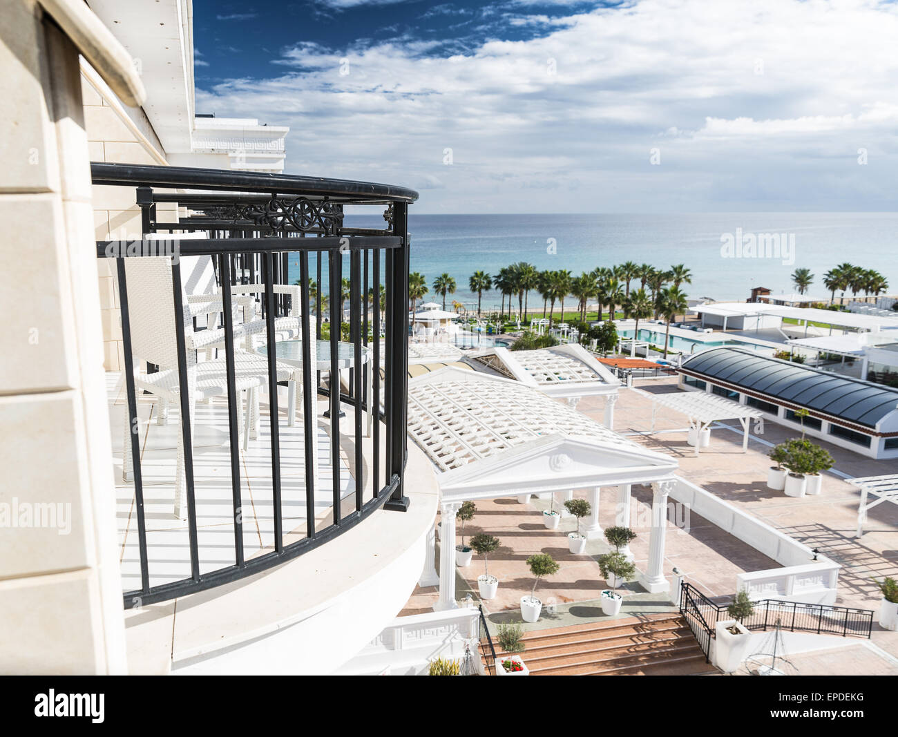 Balcony of the Hotel Stock Photo - Alamy