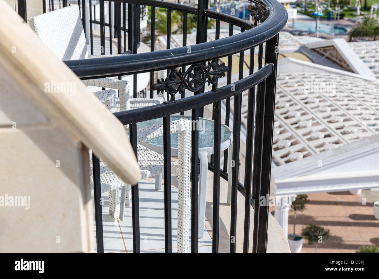 Balcony of the Hotel Stock Photo - Alamy