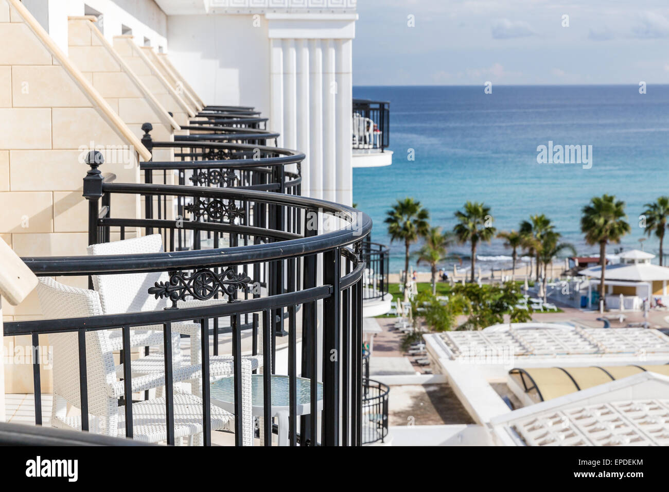 Balcony of the Hotel Stock Photo - Alamy