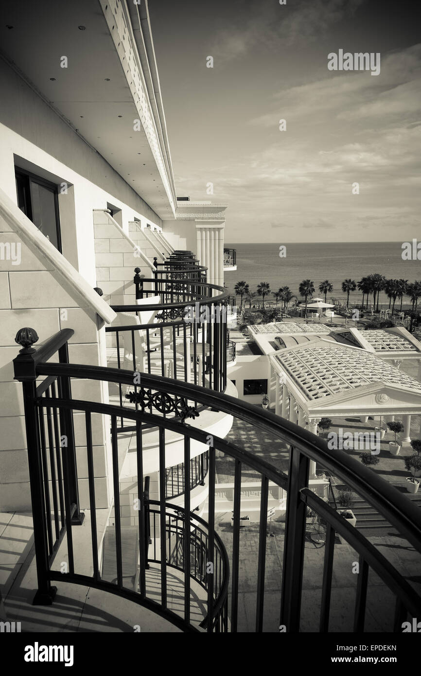 Balcony of the Hotel Stock Photo - Alamy