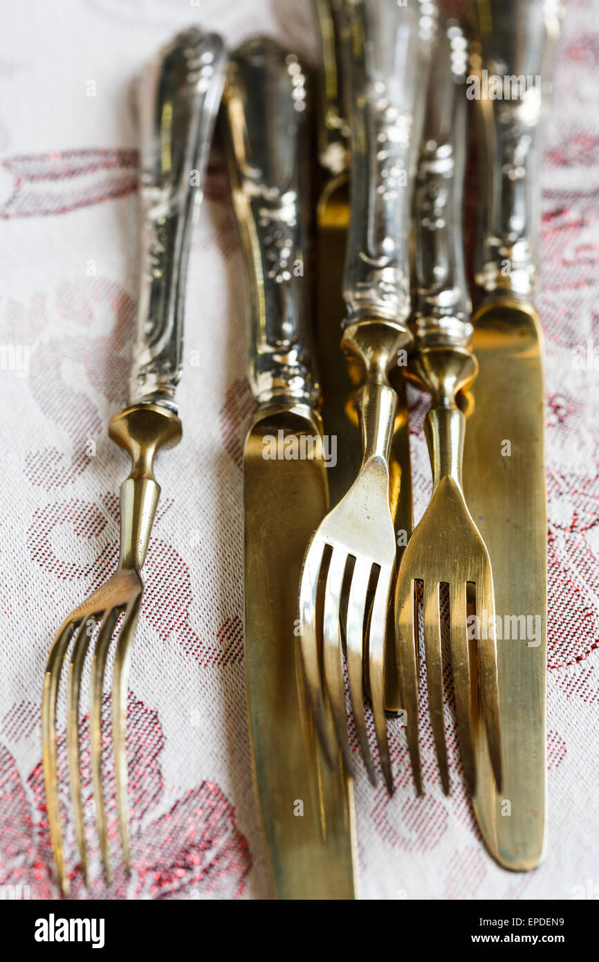 Vintage cutlery Stock Photo Alamy
