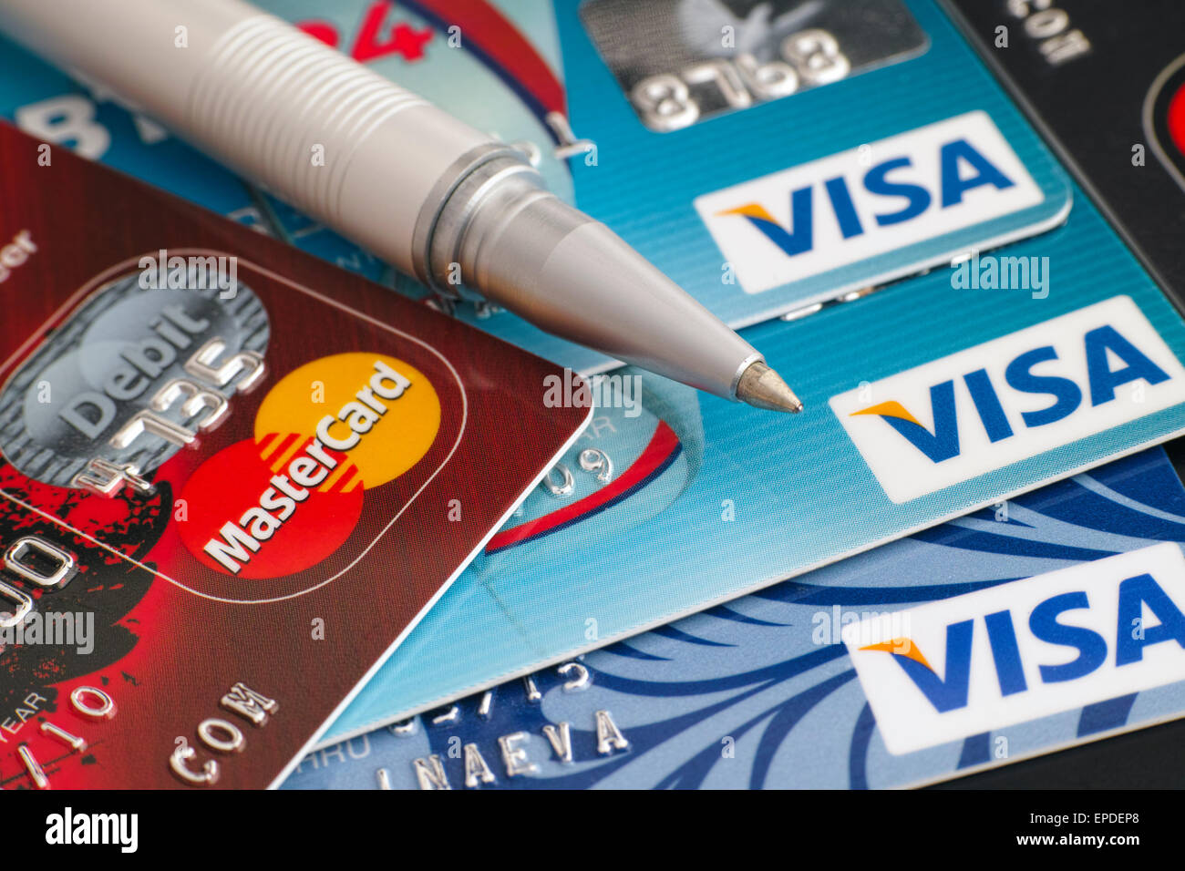 Visa and mastercard hi-res stock photography and images - Alamy