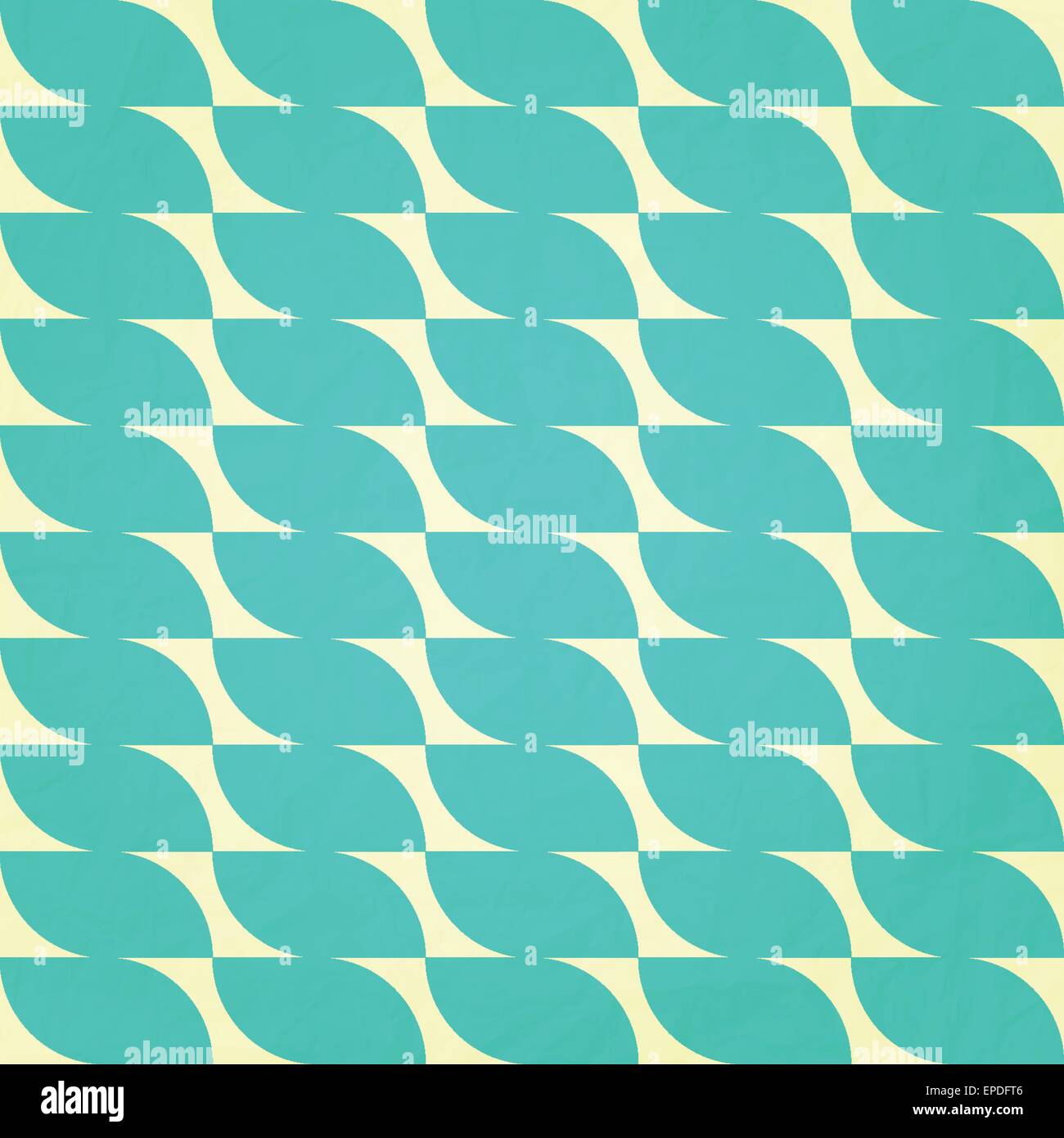abstract, seamless pattern with cyan leaf blocks. vector background design Stock Vector