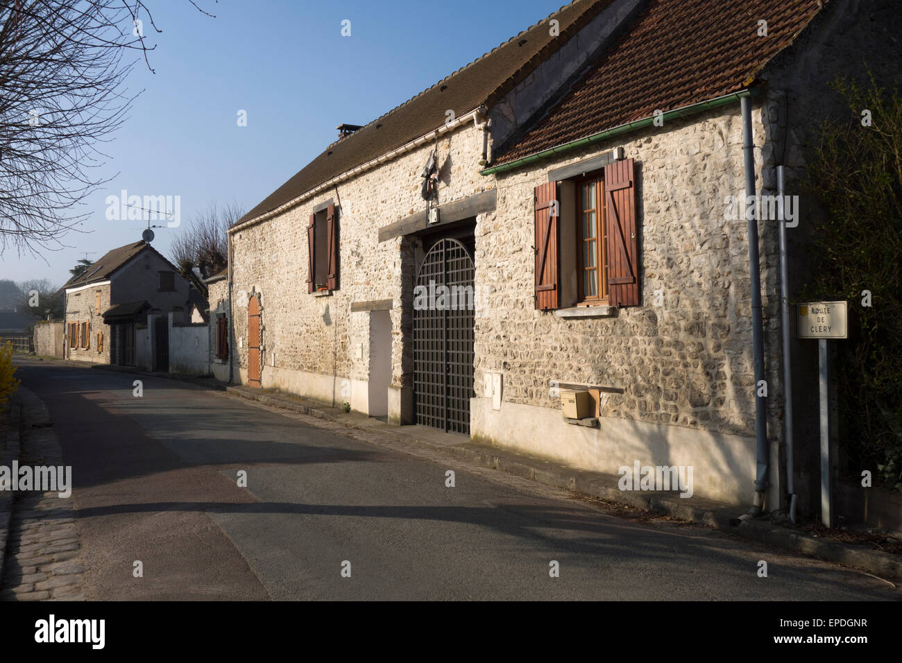 Sandrancourt, hamlet of Saint-Martin-la-Garenne, Yvelines, France Stock Photo