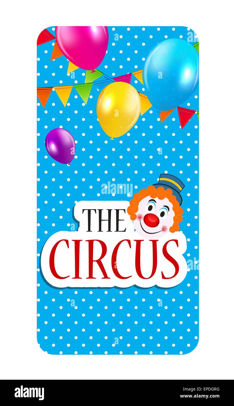 The Circus Banner Vector Illustration Stock Vector Image & Art - Alamy