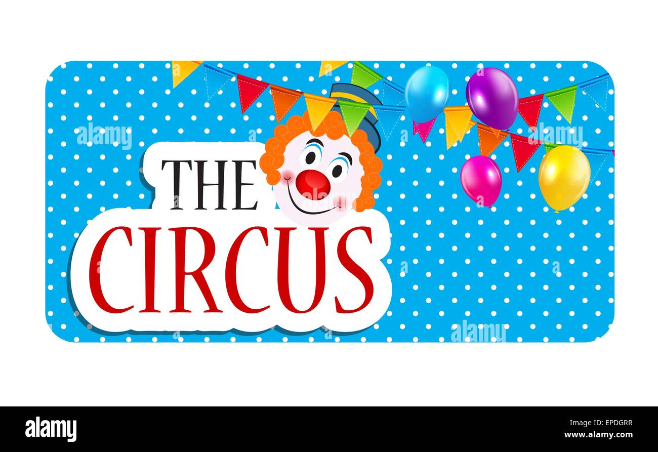 The Circus Banner Vector Illustration Stock Vector Image & Art - Alamy