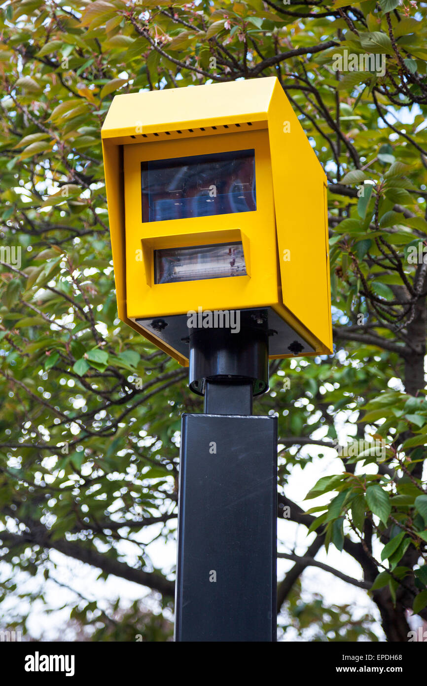 Speed camera in north London, England Stock Photo