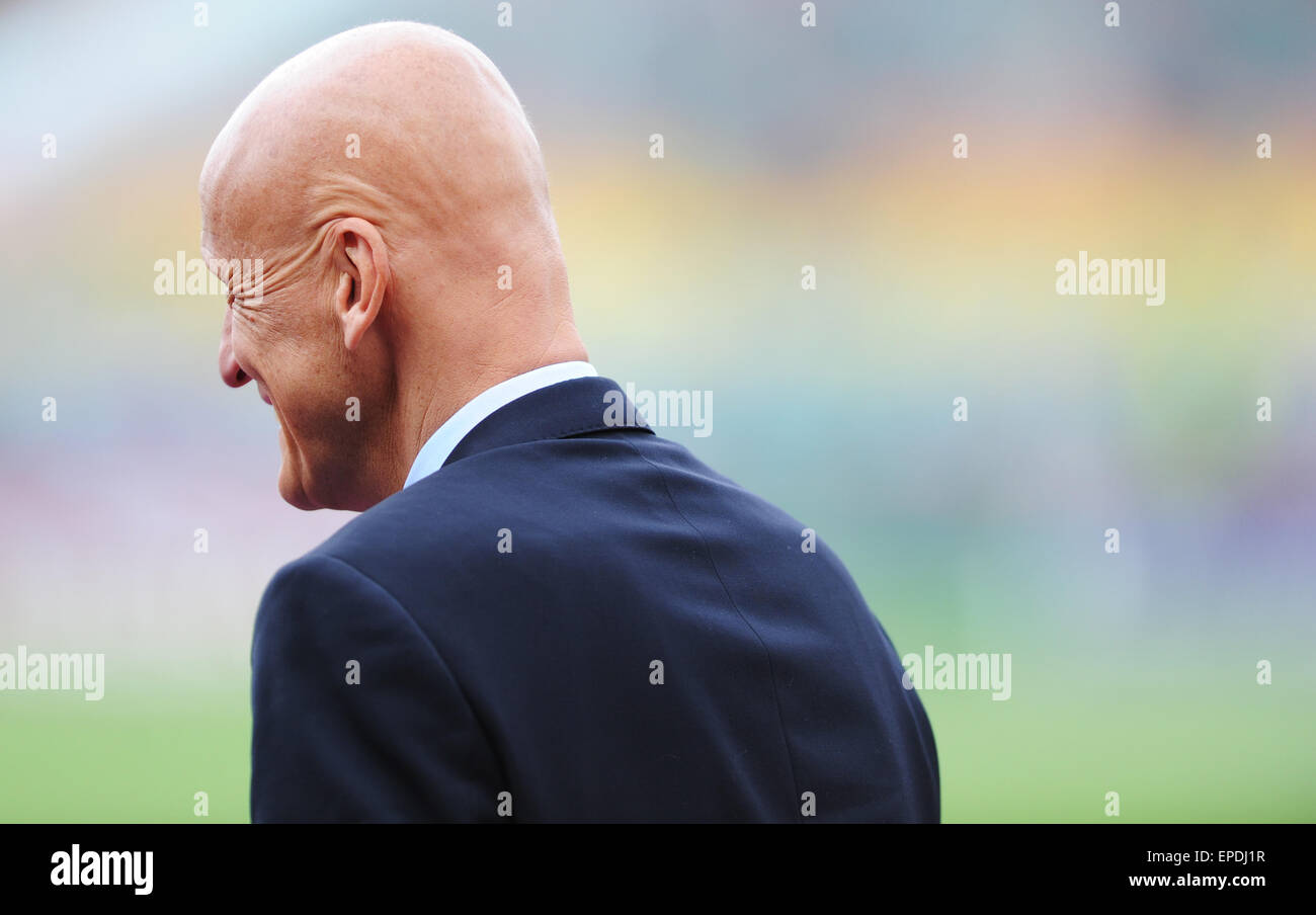 Former Italian referee Pierluigi Collina in the stadium during the