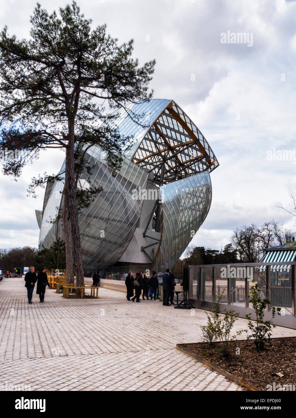 The cafeteria of the modern art museum of the Louis Vuitton Foundation in  Paris Porte Maillot Stock Photo - Alamy