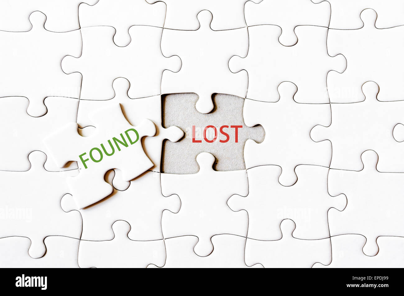 The Missing Piece Found Puzzle Complete Finishing Finding Lost F