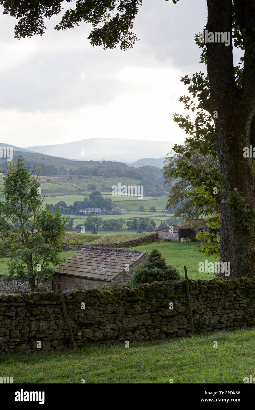 UK, England, Yorkshire.  Scenic View of the Yorkshire dales. Stock Photo